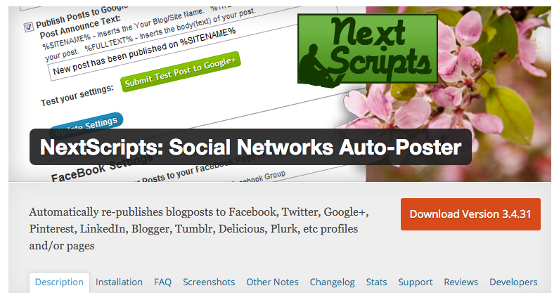 Nextscripts Social Networks